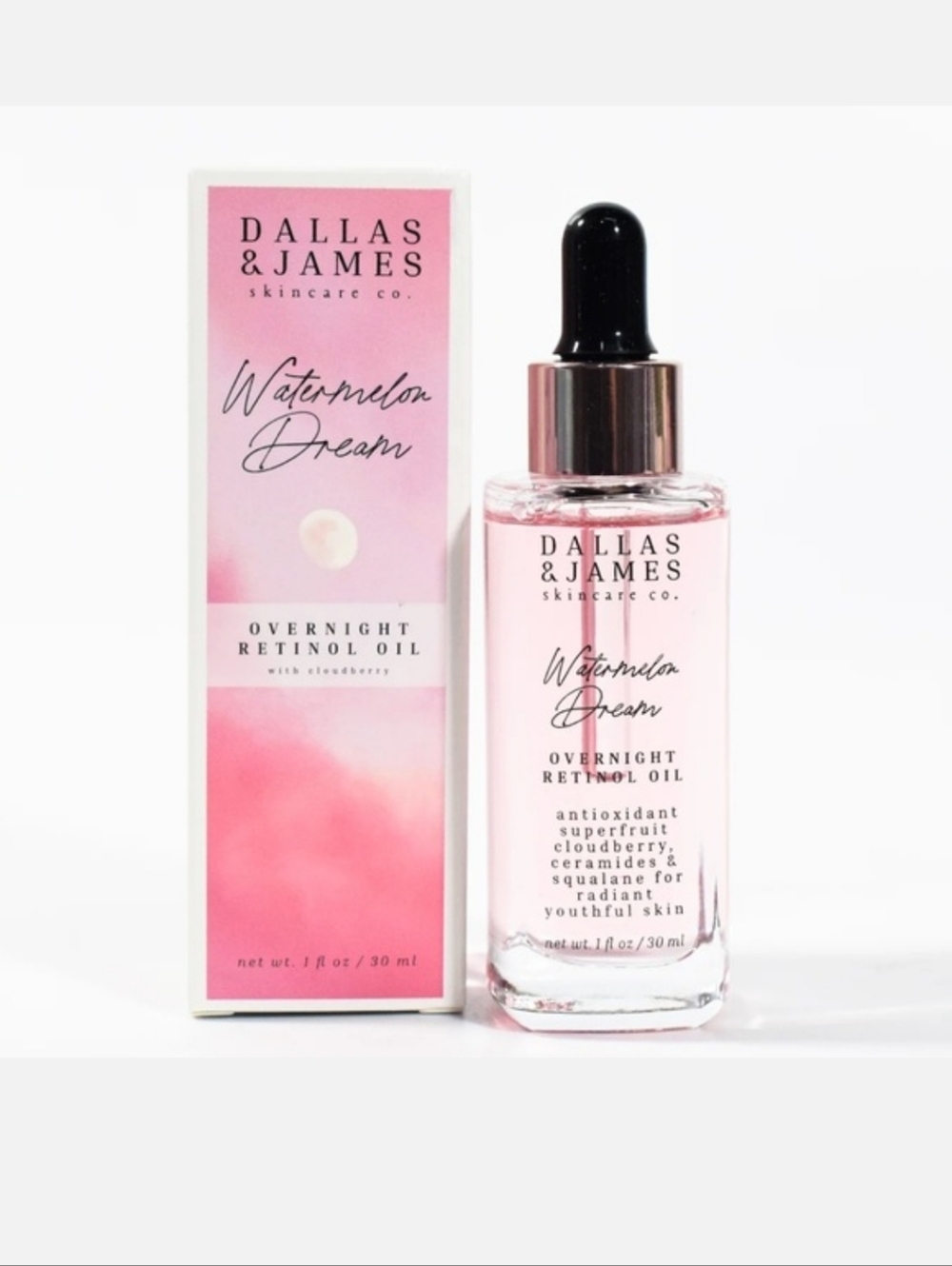 Dallas & James Skin Care Co. Watermelon Dream Overnight Retinol Oil